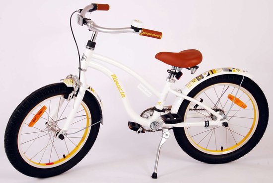 Volare Miracle Cruiser Kinderfiets - Meisjes - 18 inch - Wit - Prime Collection van Volare — afbeelding 4
