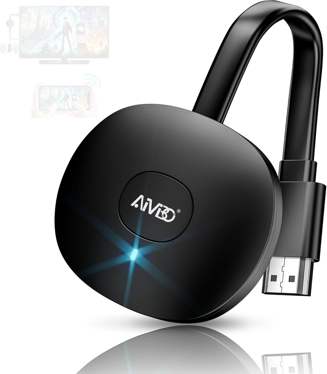 Draadloze HDMI Adapter - Draadloze Dongle - Scherm Delen - 4K HDR Ondersteuning - 10x10x3 cm