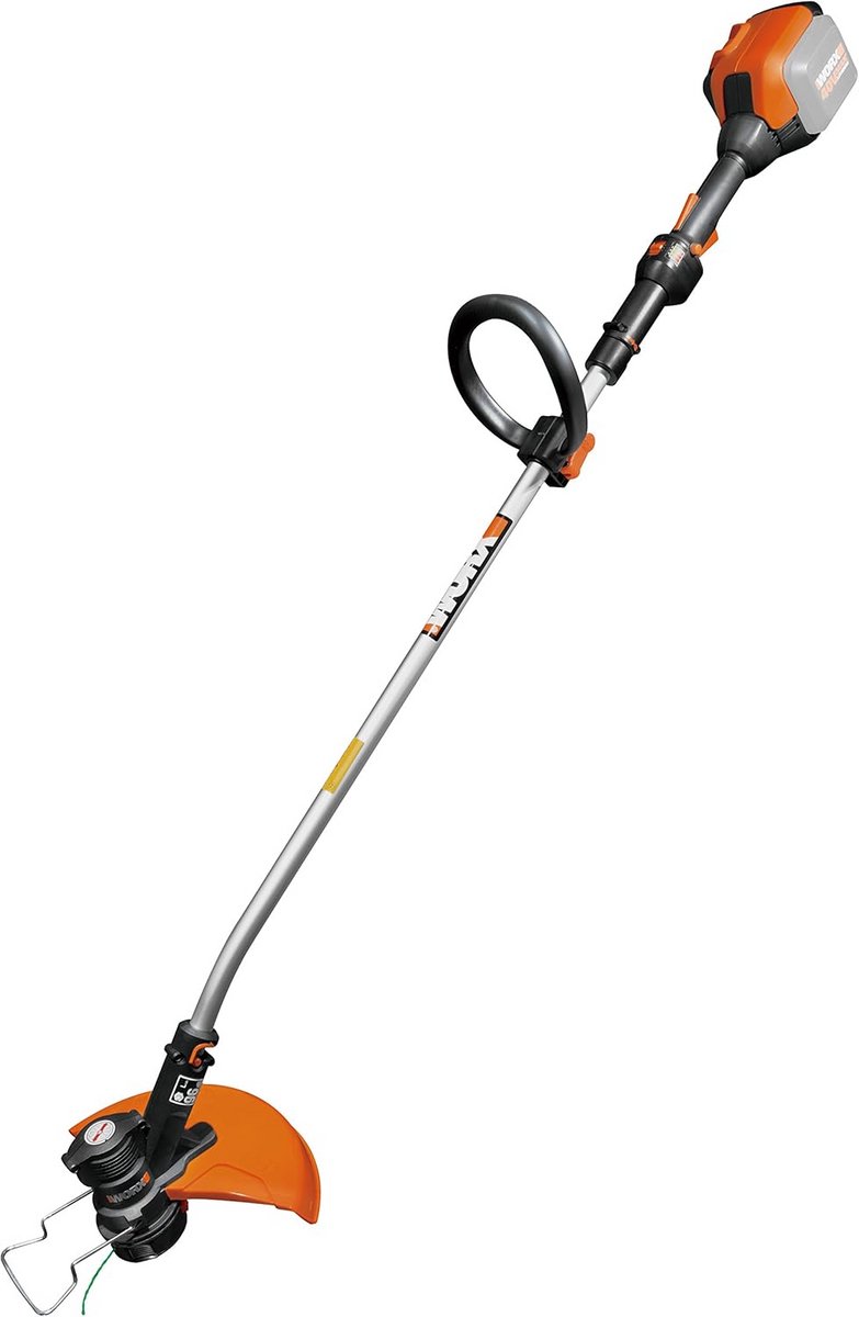Grastrimmer - Kantenmaaier Snoeier - Tuinonderhoud Netjes Werken - Krachtige 40V Motor - 126 cm Lengte - Oranje