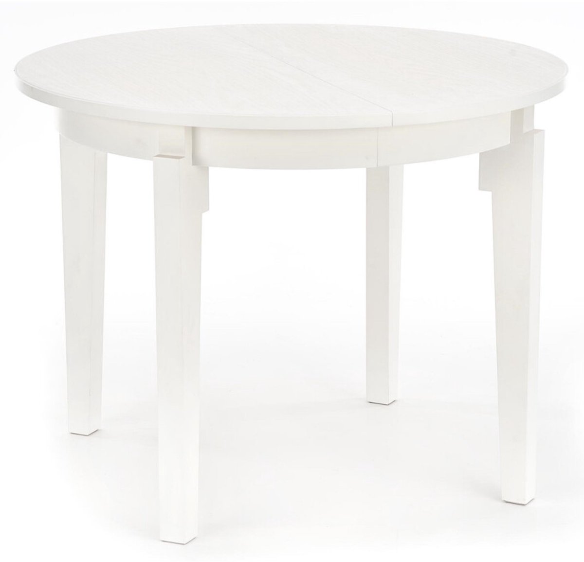 home style Uitschuifbare ronde eettafel Sorbus 100 cm breed in wit