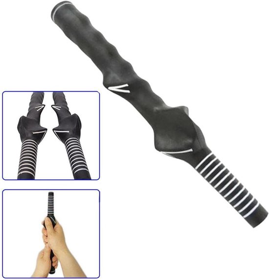 Golfswing Trainer - Golf Grip Hulp - Golf Training - Perfecte Handpositie Gids - 26 cm Lengte - Zwart van Merkloos — afbeelding 5