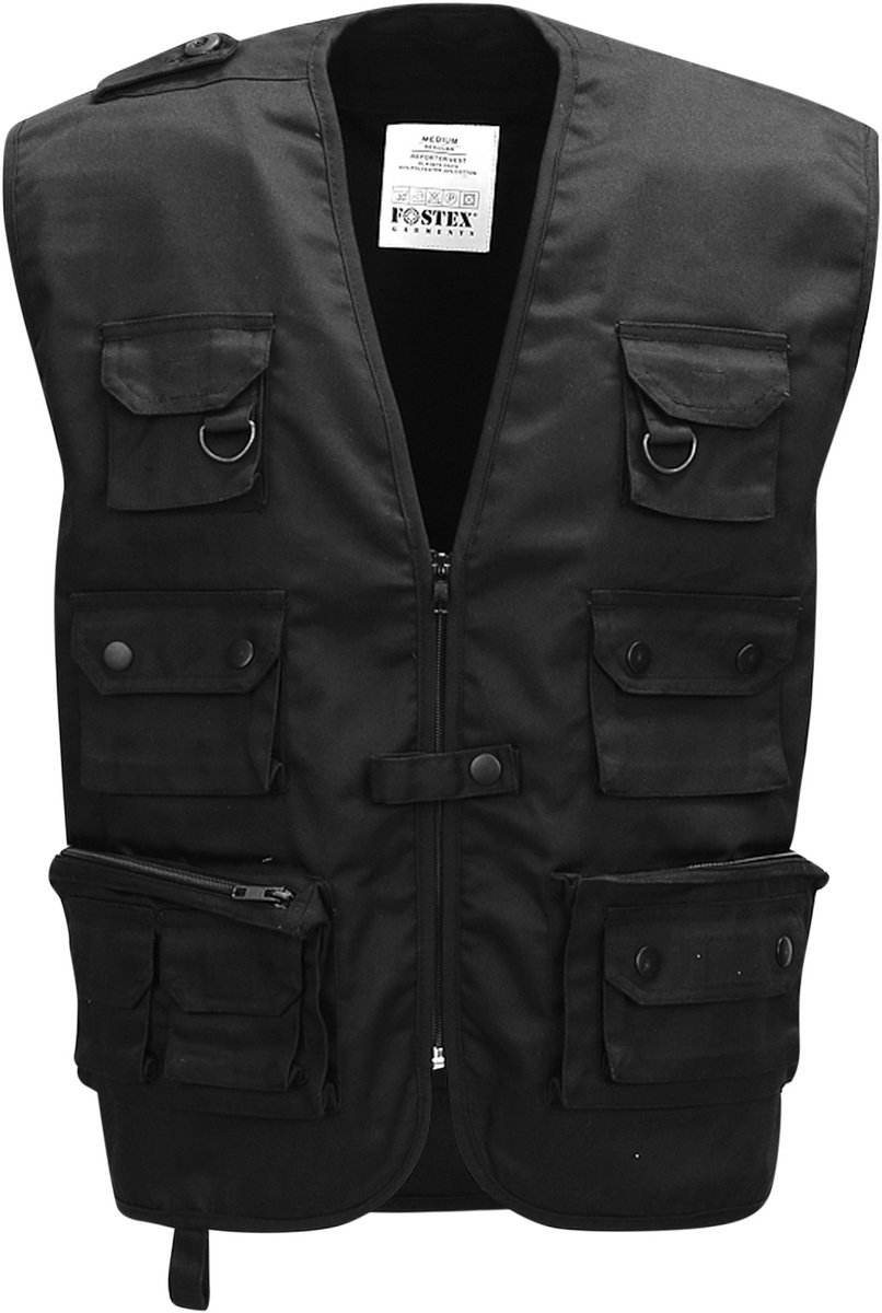 Fostex Reporter vest Zwart