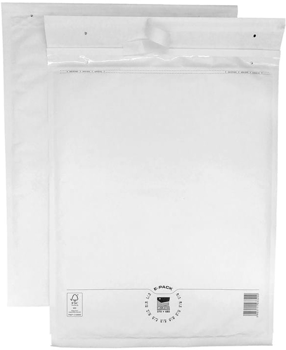 Heykapak Bubbel Enveloppen K20 – 370x480mm Set van 50 Wit