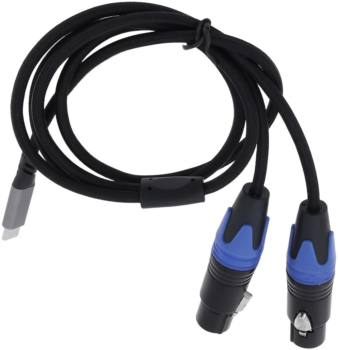 Audiokabel - Microfoon Kabel - Opname Karaoke - Dubbele XLR Vrouwelijk - 1 Meter