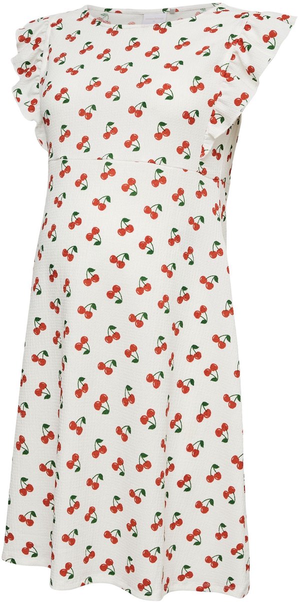 Mamalicious Mama Licious Jurk MLEVELINE Zwangerschapsjurk snow white 2