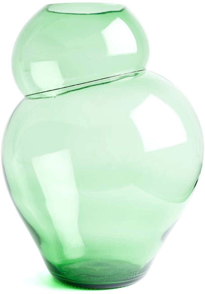 Pikonie IKONIC Blown Bottle Vaas Groen Type V2 Klaas Kuiken