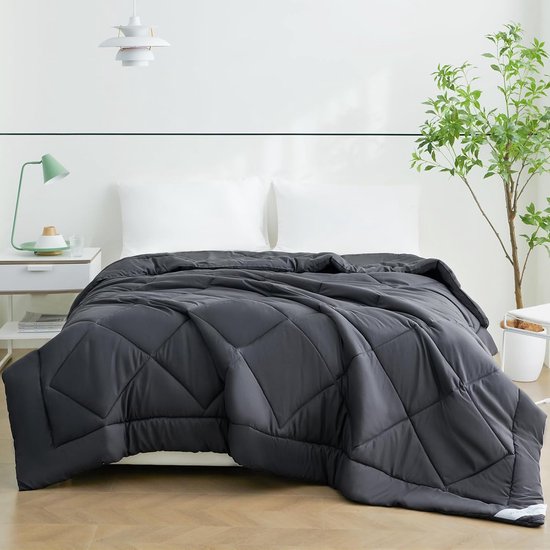 Zomer Dekbed - Licht Dekbed - Slaapcomfort - Ademende Microvezel - 200x200 cm - Grijs