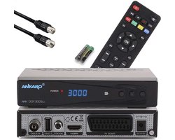 Digitale Kabelontvanger - Full HD Receiver - Kabeltelevisie Kijken - PVR Opnamefunctie - Compact Formaat - Zwart