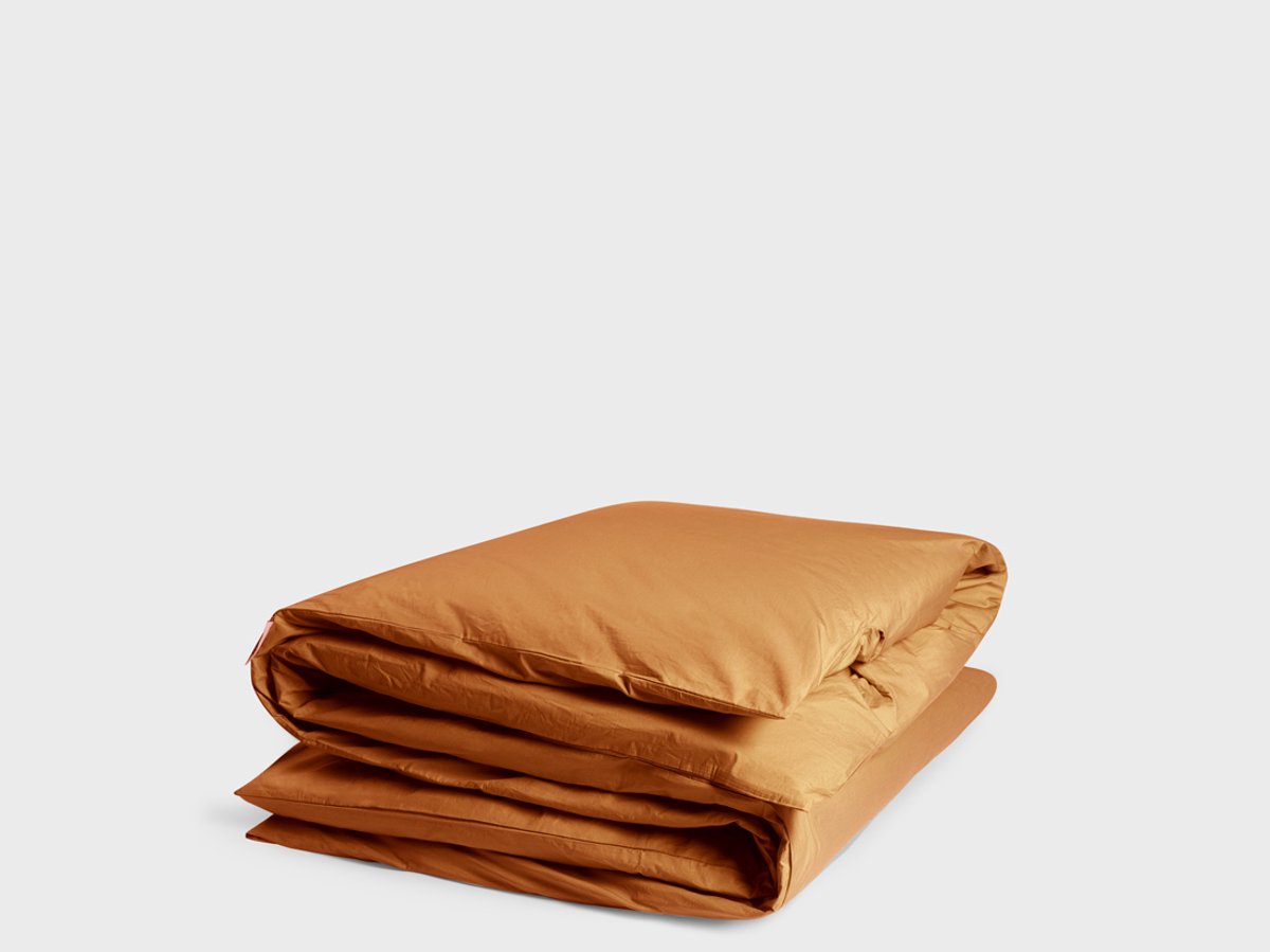 Yumeko dekbedovertrek percal katoen okergeel 240x220 (zonder slopen) - Bio, eco & fairtrade