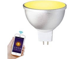 Slimme LED Lamp - Spot Verlichting - Thuis Bediening - App en Spraakgestuurd - GU5.3 MR16 - RGBW