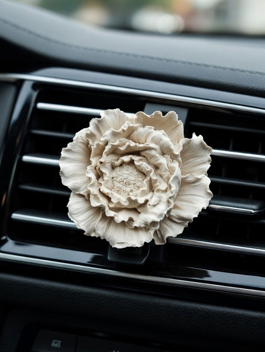 Autoverfrisser voor etherische olie non-toxic bloem - Luchtverfrisser auto - Passieve Diffuser voor auto - etherische olie diffuser