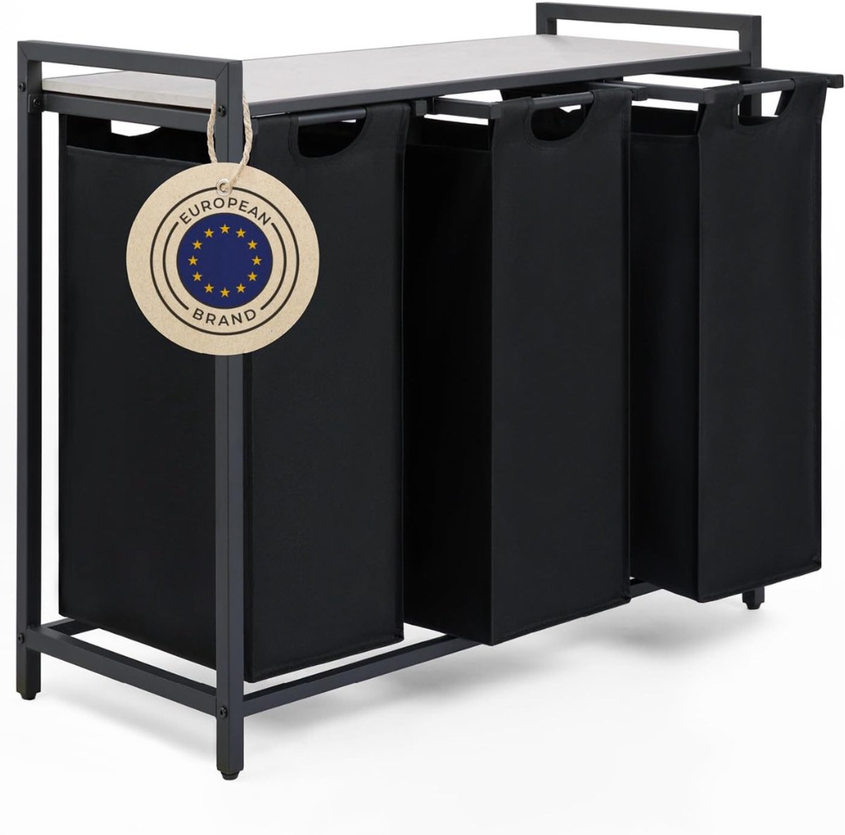 CLVP® Wasmand 3 Vakken – Wassorteerder Uitschuifbaar – Was Organizer – Premium