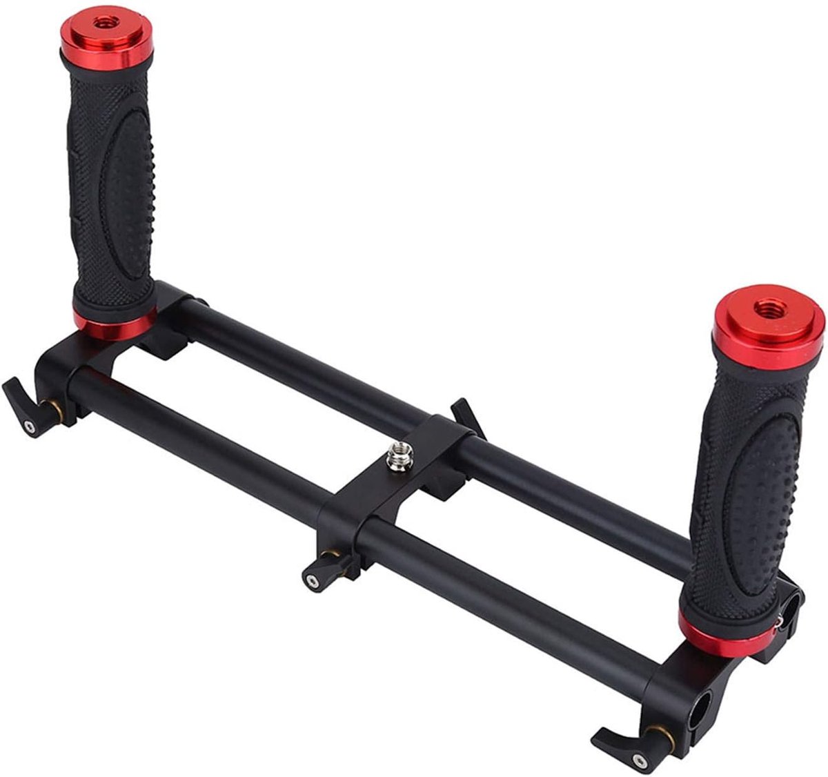Camera Stabilisator Handvat - Dubbel Handvat Rig - Stabiele Video Opnames - Verstelbare Greep Posities