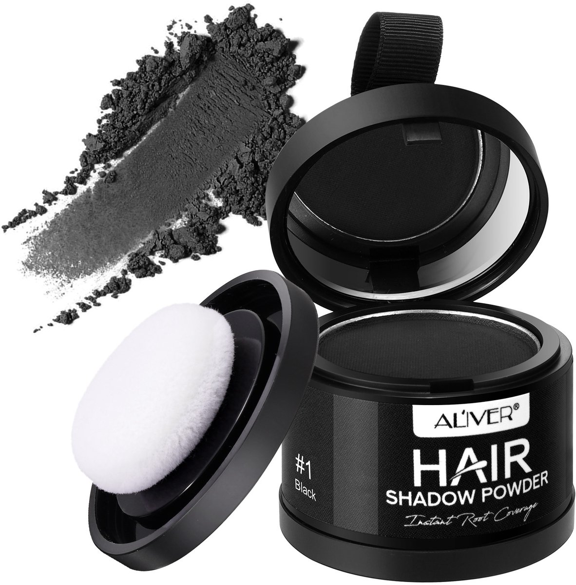 Uitgroei Poeder Zwart - Hair fiber - Spray - Verf - Haar - Lijn - Vezels