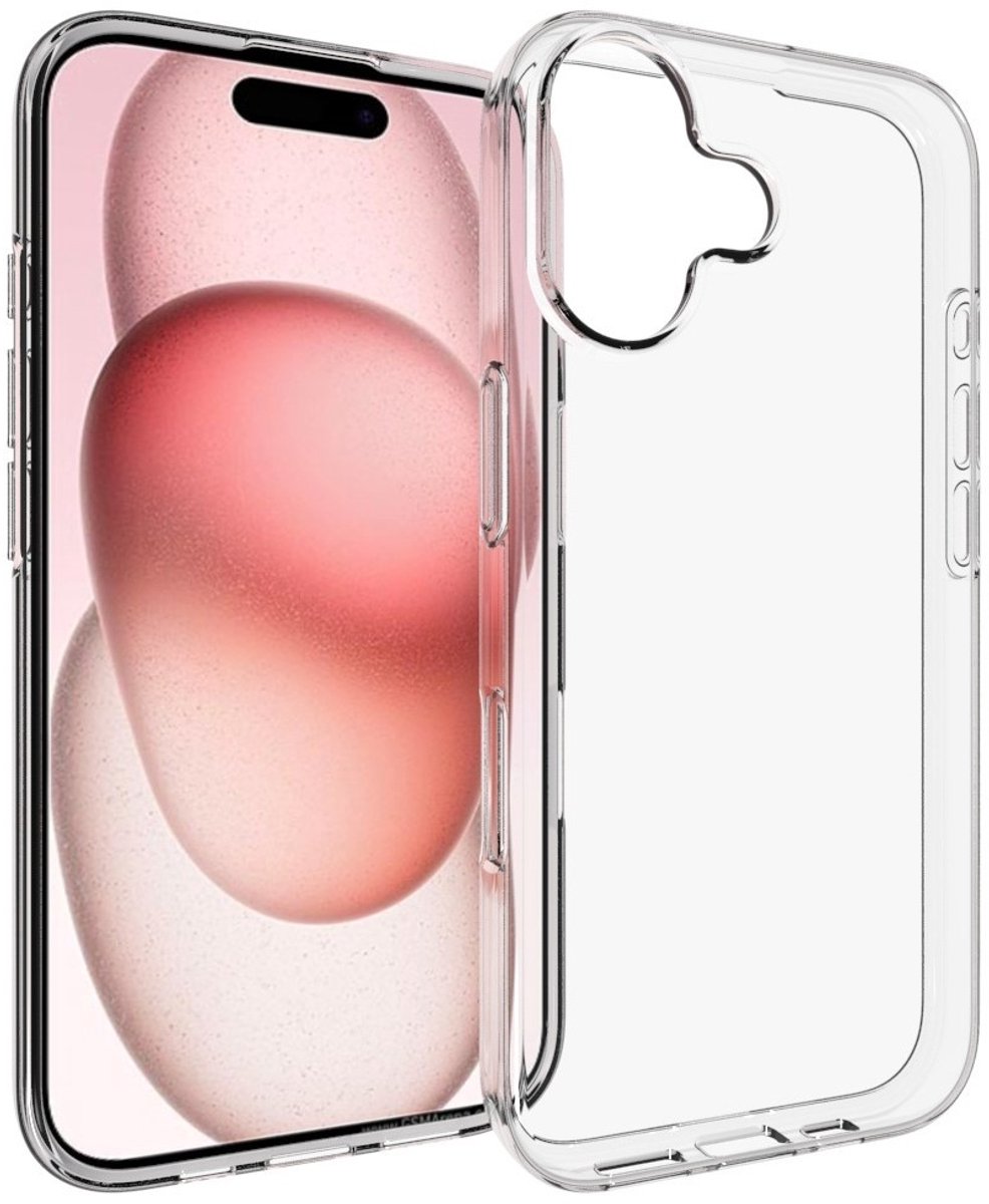 Lunso Geschikt voor iPhone 17 - TPU Backcover hoes - Transparant