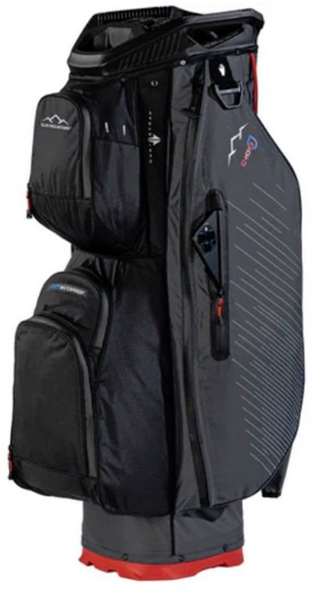 Sun Mountain C-100 Cartbag Waterdicht Steel Black Red van Merkloos — afbeelding 3