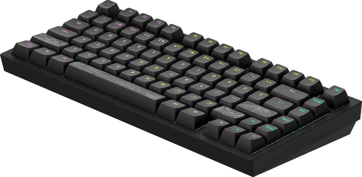 Dark Project ALU Terra Nostra R2 75% Mechanisch Gaming Toetsenbord - Aluminiumlegering - RGB-verlichting- Hot Swap - CSA-profiel - QWERTY Toetsenborden- 82 Keys - English ANSI thumbnail 2