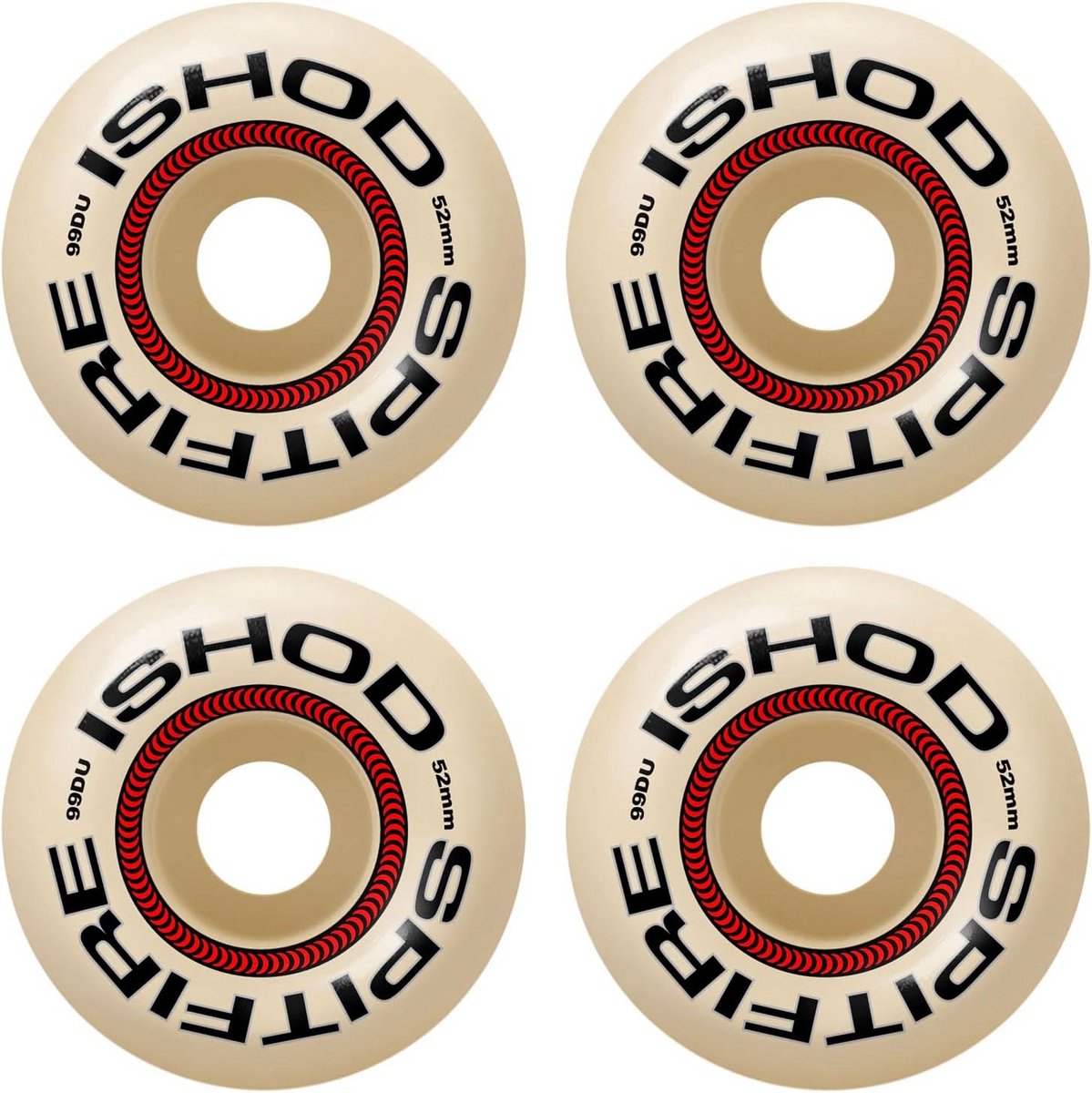 Skate Wielen 52mm 99A F4 Duurzaam Urethaan voor Skateboard Beige