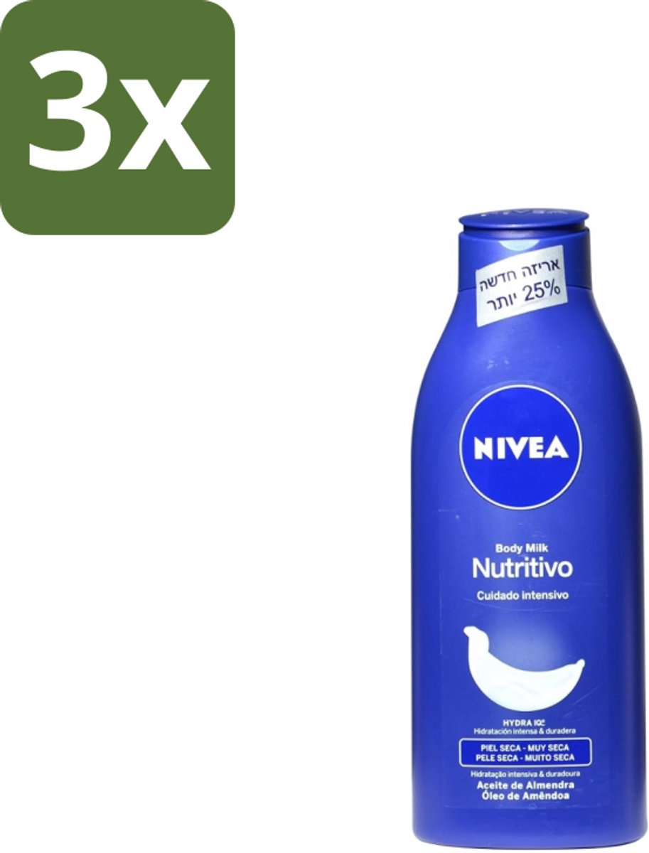 Nivea – Bodymilk – Original – 500 ml - Bulkverpakking - 3 stuks