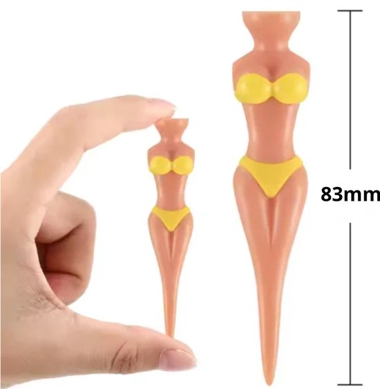 Chipa - Bikini Golf tees - 20 stuks - 83mm - Diverse kleuren - Golf Cadeau - Grappige golf tee - Sexy Golftee - Golf accesoires - Golfset - Golftees - Golftee set - Golfaccesoires van Merkloos — afbeelding 3