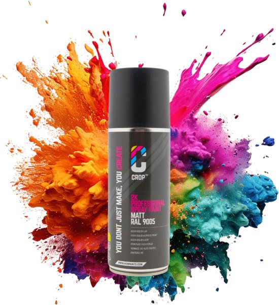 CROP 2K NOIR MAT Aérosol 400ml