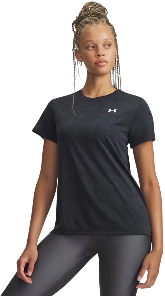 Under Armour Tech Pixelate Ssc T-shirt Met Korte Mouwen Zwart S Vrouw