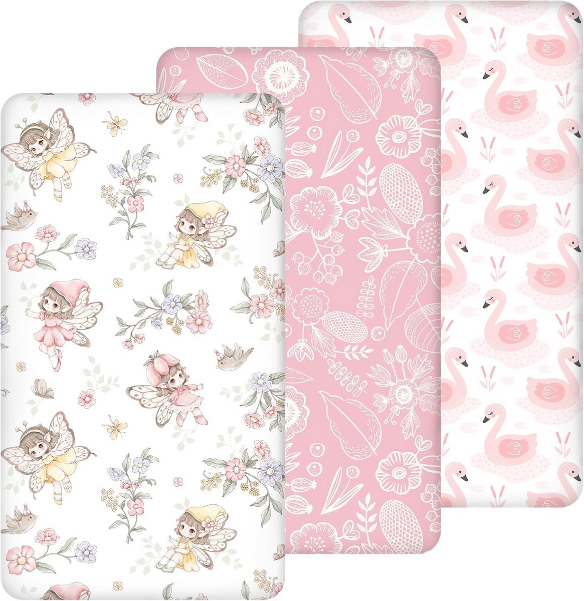 3-Delige Jersey Hoeslakenset 140x70 cm Baby- en Peutermatras