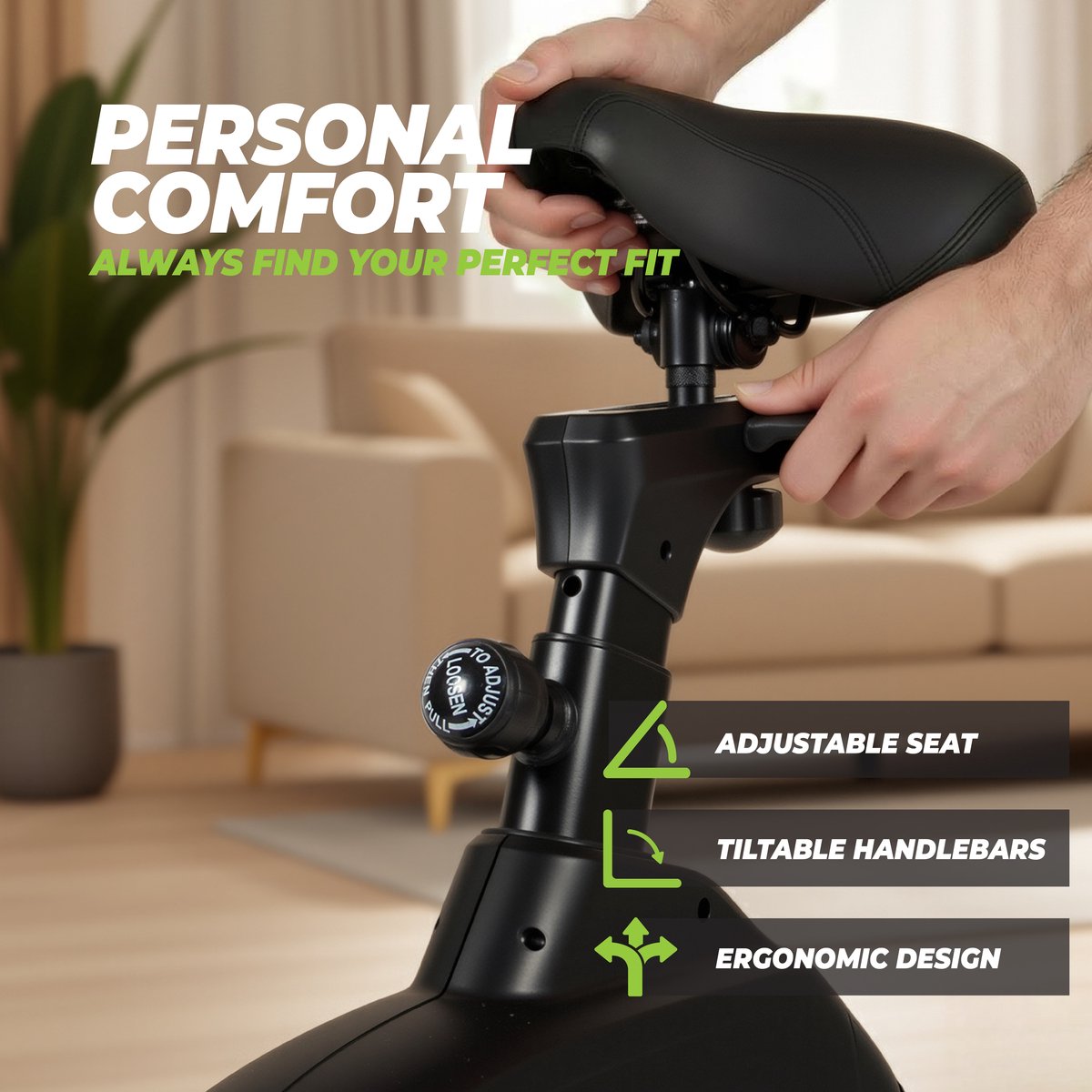 VirtuFit HTR300i Hometrainer - 48 Weerstandsniveaus - 43 Programma's - 7 kg Vliegwiel - 150 kg - Bluetooth - Kinomap, Zwift & iConsole+ thumbnail 6
