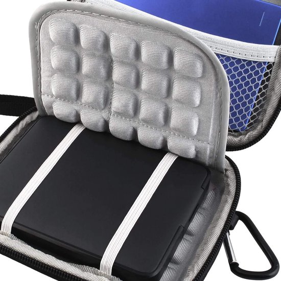 Ynkkvre - Harde Schijf Draagtas - Opberghoes - Powerbank Organizer - Waterafstotende Beschermhoes - Schokbestendig Ontwerp Voor 1-6 TB 2.5" HDD/SSD - 1 Stuk - Blauw van Ynkkvre — afbeelding 3