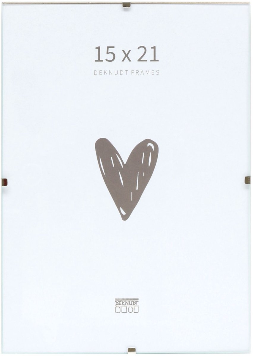 Deknudt Frames Wissellijst met clips - S200K9 - Voor foto: 15x21 cm transparant