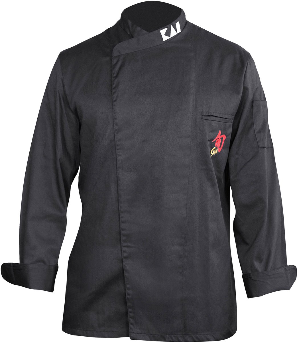 Shun koksjack, keukenkoksjack, polyester/katoen, zwart, herenmaat XXL, 43070353