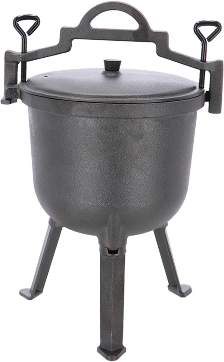 Gietijzer Jachtketel - Kookpot Outdoor - Kamperen - Camping - BBQ Gereedschap - Barbecue accessoires