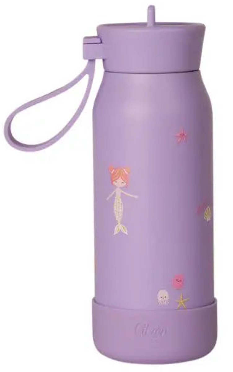 Citron Thermo Drinkfles - 250ml - Ø6xH17cm - Mermaid