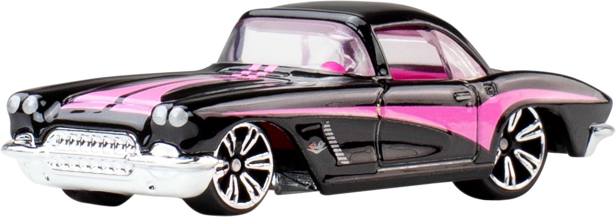 HRW81 Neon Speeders Corvette C7 Z06 de Hot Wheels en Groen met roze, Bleu, Zwarte accenten – photo du produit