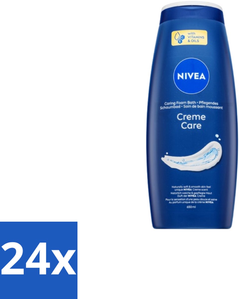 Nivea – Douchegel – Creme Care – 650 ml - Voordeelverpakking - 24 stuks