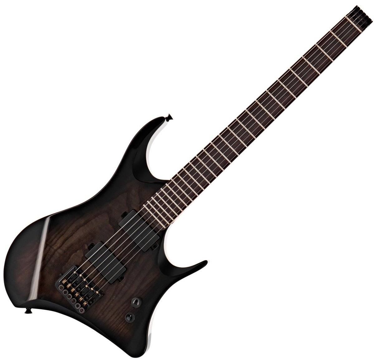 Harlem Headless Gitaar van Gear4music, Trans Black