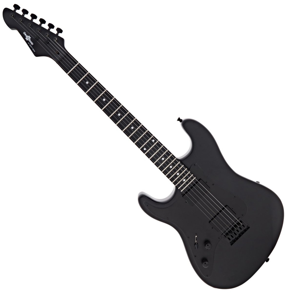 LA Select Modern Linkshandig Gitaar van Gear4music, Blackout