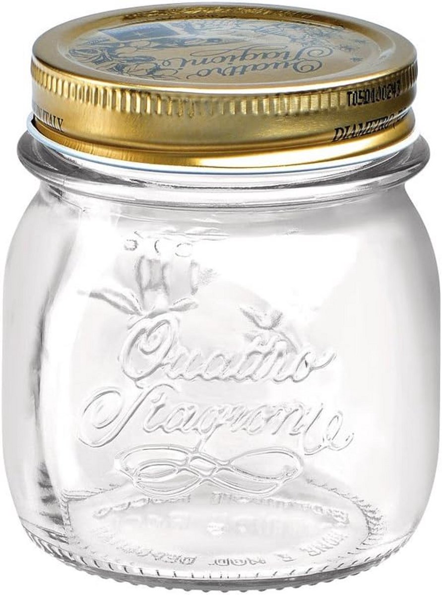 Quattro Stagioni Inlagepotten 4 x 250 ml met Schroefdop