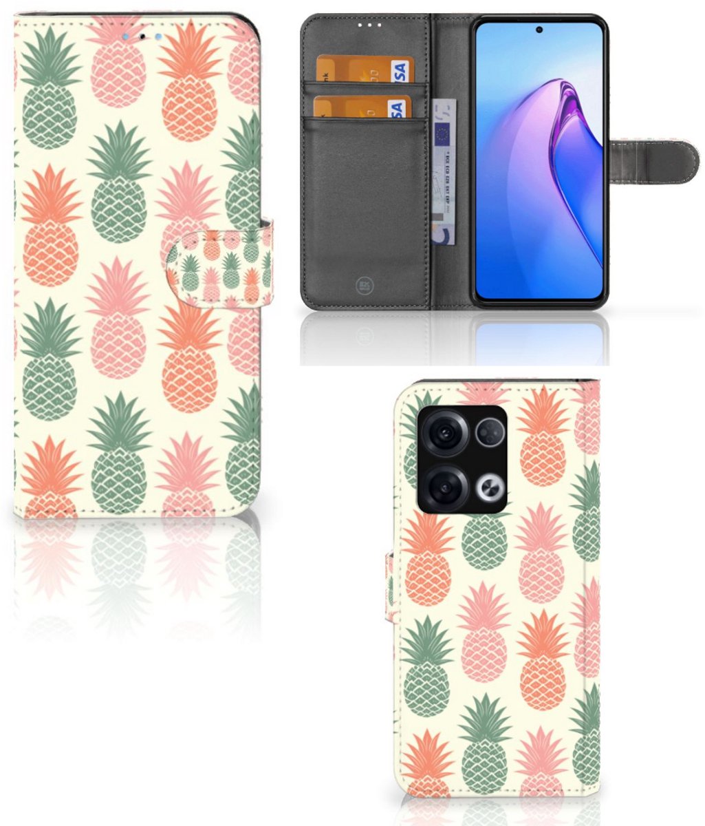 OPPO Reno8 Pro Book Cover Ananas