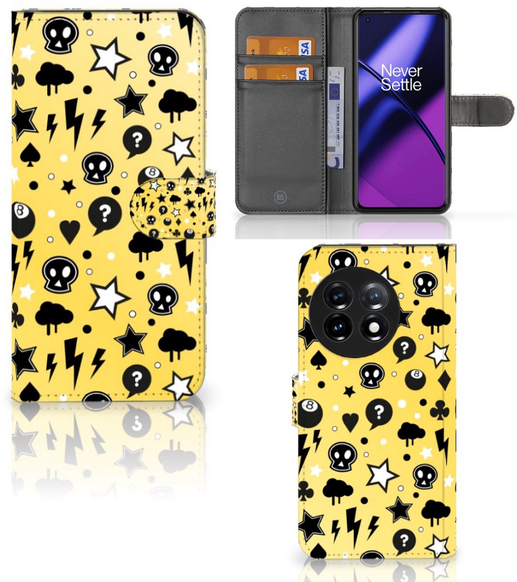 Telefoonhoesje met Naam OnePlus 11 Punk Geel