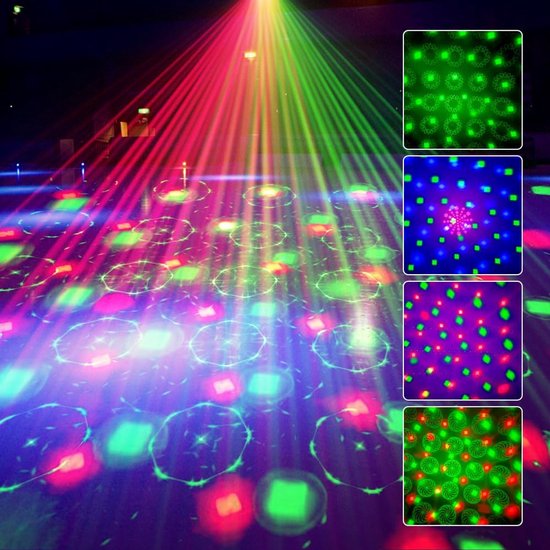 Discobal LED 3-in-1 met Rood/Groene Laser en Kleurverandering voor ...