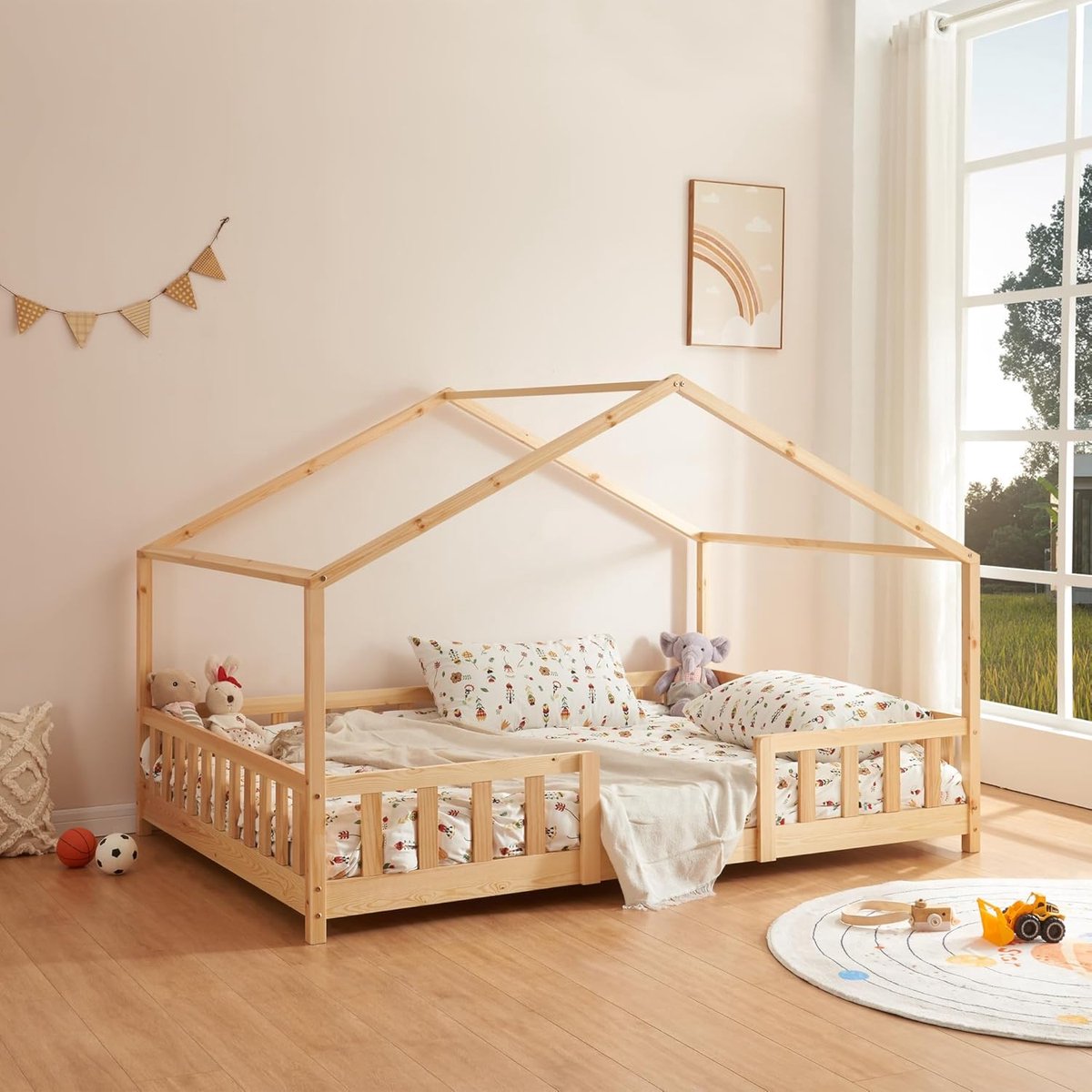 Kinderbed met uitvalbeveiliging 140x200 cm