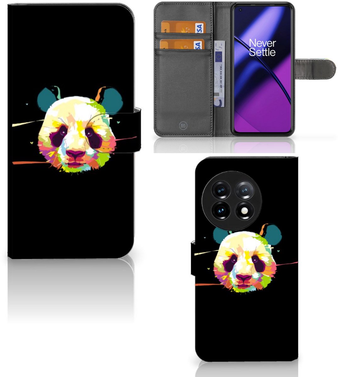 OnePlus 11 Leuk Hoesje Panda Color