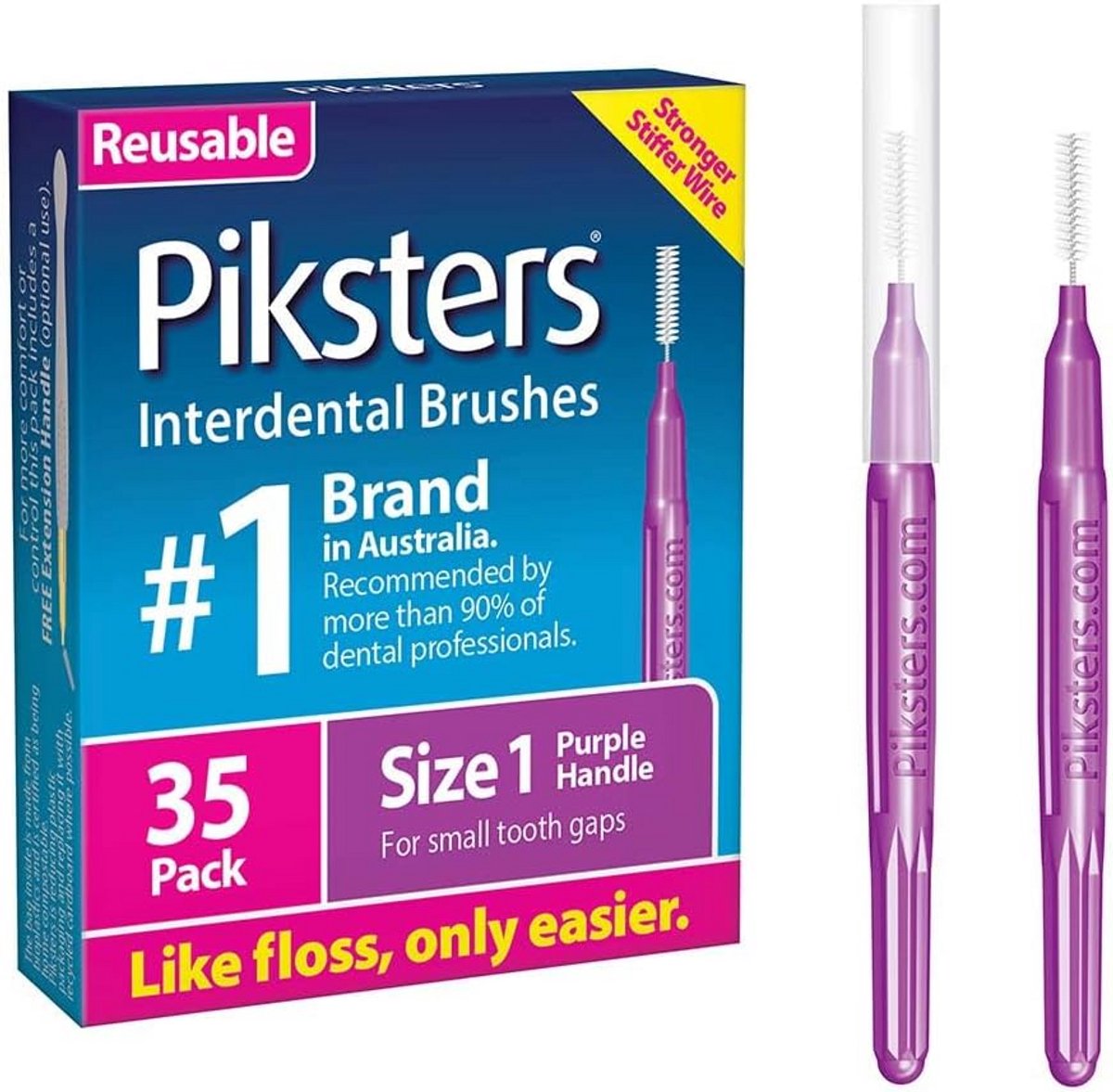 Interdentale borstels - 10 stuks, 0,65 mm voor optimale mondhygiëne