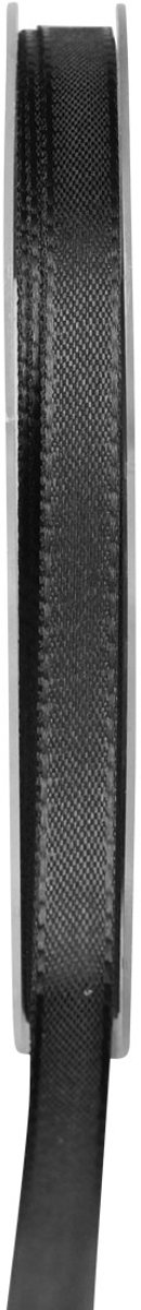 Cadeaulint zwart rouwbloemen decoratief lint 8mm 50m