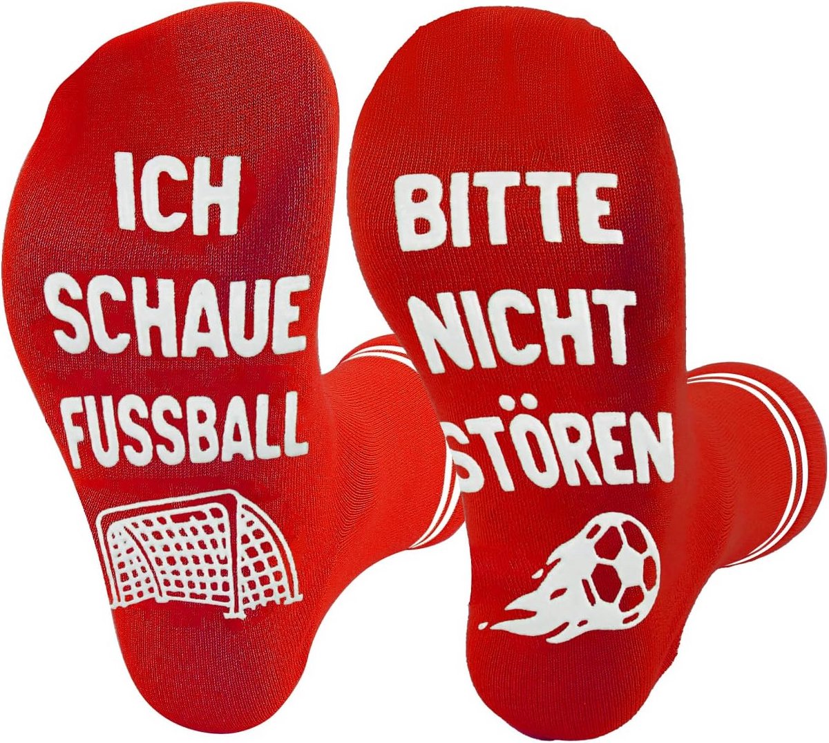 Grappige voetbalsokken voor voetbalfans - Perfect cadeau voor mannen en jongens
