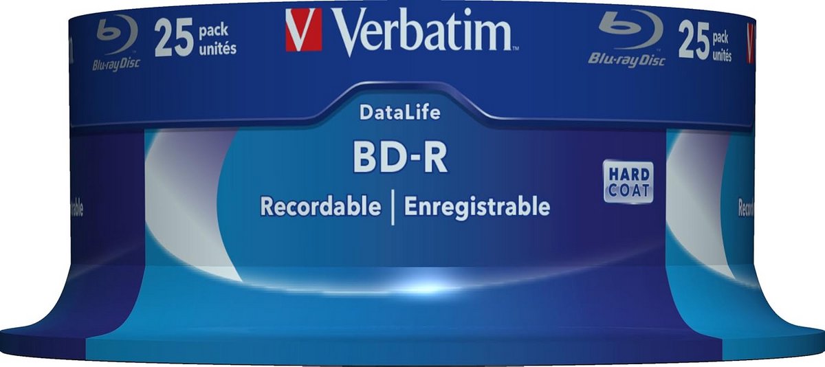 25 GB Blu-Ray-schijven met 6x brandsnelheid - 25 Pack