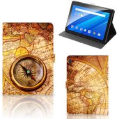 Étui pour tablette Lenovo Tab E10 Case avec boussole à fermeture magnétique