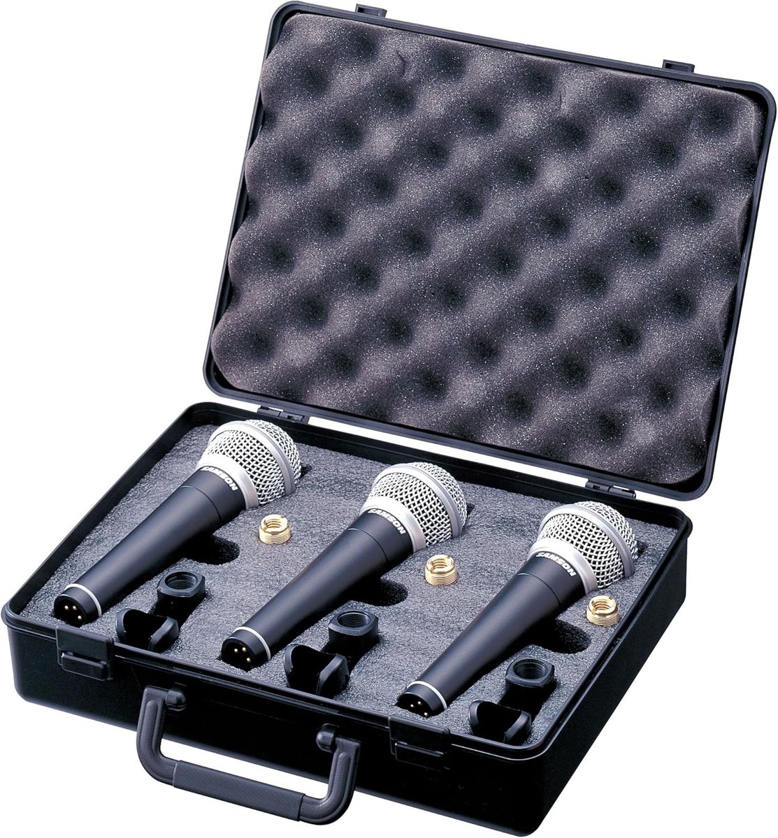 Set van 3 Dynamische Cardioïde Microfoons voor Zang en Instrumenten - Inclusief Draagtas