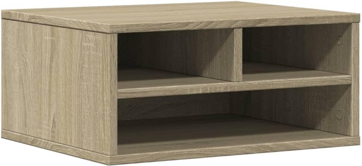 Printerkast van Houtsnijwerk 49x40x22.5cm - Bureau Organizer, Printerstand, Desk Organizer